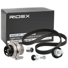 Wasserpumpe + Zahnriemensatz von RIDEX für Eos (1F7, 1F8) günstig online kaufen