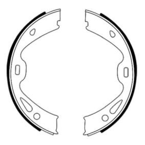 Comprar Zapata de freno de mano de HELLA 8DA 355 051-291 a bajo precio de 43,12 €