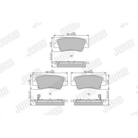 Acquista Kit pastiglie freni da JURID 573816J a buon mercato per soli 36,25 €