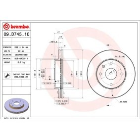 Achetez des Butée hydraulique BREMBO E 59 003 à prix pour 116,56 €