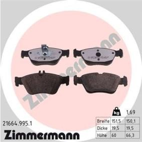 Bremsbeläge 21664.995.1 von ZIMMERMANN günstig für 71,24 € online kaufen