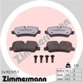 Köp Bromsbelägg av ZIMMERMANN 24192.975.1 till det låga priset 914,11 kr
