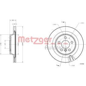 Bremsscheibe von METZGER 6110786