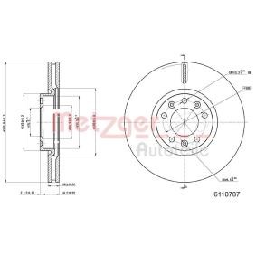 Comprar Disco de freno de METZGER 6110787 a bajo precio de 75,21 €