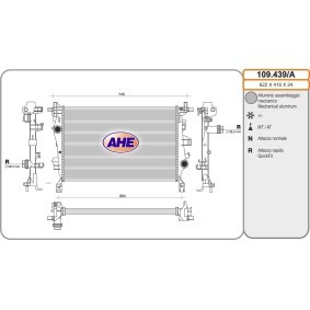Acquista Radiatore motore da AHE 109.439 a buon mercato per soli 148,62 €