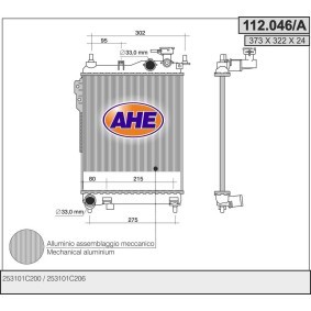 Acquista Radiatore motore da AHE 112.046/A a buon mercato per soli 107,93 €