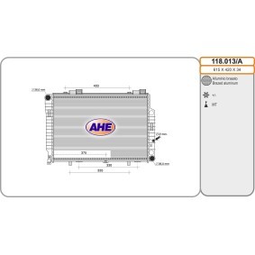 Achetez des Radiateur du moteur AHE 118.013/A à prix pour 181,92 €