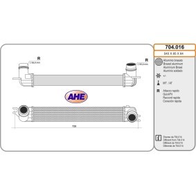 Köp Intercooler av AHE 704.016 till det låga priset 2078,60 kr