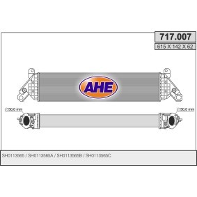Köp Intercooler av AHE 717.007 till det låga priset 3339,98 kr