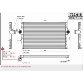 Acquista Intercooler da AHE online per V70 I (875, 876) a prezzi moderati