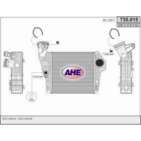 Køb Intercooler af AHE 735.015 til den lave pris 2673,99 DKK