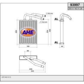 Comprar Radiador de calefacción de AHE 93997 a bajo precio de 113,27 €