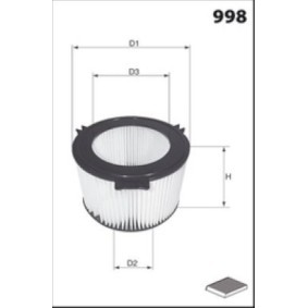 Innenraumfilter HB298 für VW