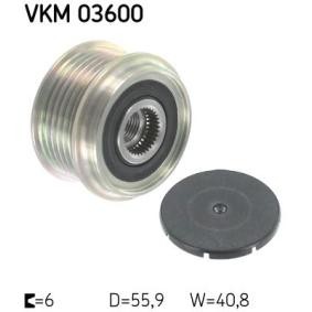 Achetez des Poulie roue libre, alternateur SKF VKM 03600 à prix pour 50,08 €