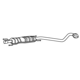 Mittelschalldämpfer von VEGAZ für Astra Mk V (H) TwinTop (A04) günstig online kaufen