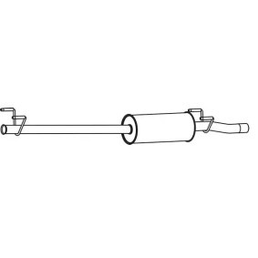 Mittelschalldämpfer VS-502 VOLKSWAGEN CRAFTER von VEGAZ