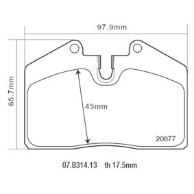 Köp Bromsbelägg av BREMBO 07.B314.13 till det låga priset 1994,74 kr