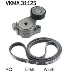 Achetez des Jeu de courroies trapézoïdales à nervures SKF VKMA 31125 à prix pour 55,90 €