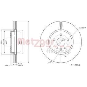 Acquista Disco freno da METZGER 6110855 a buon mercato per soli 95,75 €