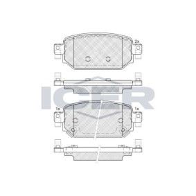 Compre Pastilhas de travão da ICER 182300 a um preço baixo por 40,92 €