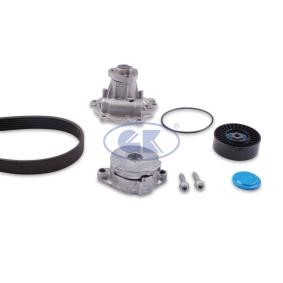 Achetez des Pompe à eau+Jeu de courroie trapézoïdale à nervures GK K980158I à prix pour 145,13 €