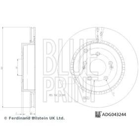 Køb Bremseskive af BLUE PRINT ADG043244 til den lave pris 914,08 DKK
