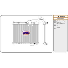 Acquista Radiatore da AHE online per Fiesta Mk6 Sedan a prezzi moderati