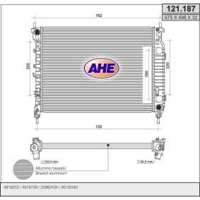 Acquista Radiatore motore da AHE 121.187 a buon mercato per soli 281,27 €