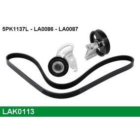Achetez des Jeu de courroies trapézoïdales à nervures LUCAS LAK0113 à prix pour 91,30 €