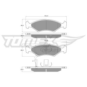 Acquista Kit pastiglie freni da TOMEX brakes TX 10-29 a buon mercato per soli 25,63 €