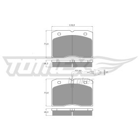 Bremsbeläge von TOMEX brakes