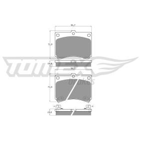 Compre Pastilhas de travão da TOMEX brakes TX 11-68 a um preço baixo por 16,49 €