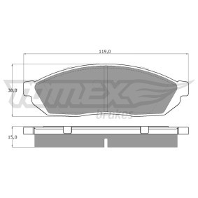 Acquista Pastiglie dei freni da TOMEX brakes online per CARRY Pick-up a prezzi moderati