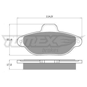 Compre Pastilhas de travão da TOMEX brakes TX 12-41 a um preço baixo por 23,11 €