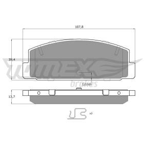 Compre Pastilhas de travão da TOMEX brakes TX 13-06 a um preço baixo por 25,00 €