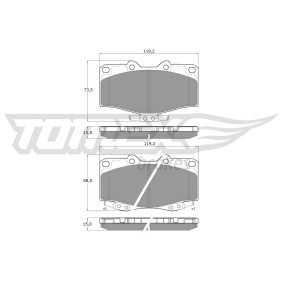 Bremsbeläge von TOMEX brakes