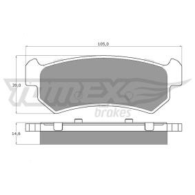 Acquista Kit pastiglie freni da TOMEX brakes TX 14-98 a buon mercato per soli 34,22 €
