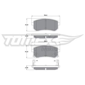 Köp Bromsbelägg av TOMEX brakes TX 15-80 till det låga priset 318,42 kr