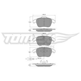 Comprar Juego de pastillas de freno de TOMEX brakes TX 15-82 a bajo precio de 51,42 €