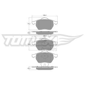 Comprar Juego de pastillas de freno de TOMEX brakes TX 16-54 a bajo precio de 34,27 €