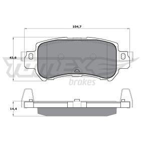 Compre Pastilhas de travão de TOMEX brakes online para 2 Sedan (DL) a preços moderados