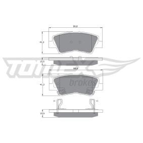 Compre Pastilhas de travão da TOMEX brakes TX 17-48 a um preço baixo por 29,84 €