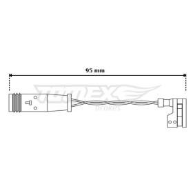 Acquista Sensore di usura delle pastiglie freni da TOMEX brakes TX 30-66 a buon mercato per soli 9,50 €