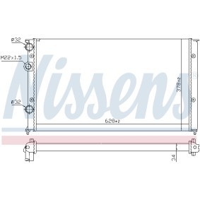 Achetez des Radiateur du moteur NISSENS 691171 à prix pour 79,82 €