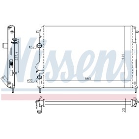 Achetez des Radiateur du moteur NISSENS 691551 à prix pour 86,44 €