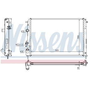 Achetez des Radiateur du moteur NISSENS 692867 à prix pour 84,38 €