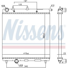 Kjøp Radiator, motorkjøling av NISSENS 693630 til den lave prisen 930,65 NOK