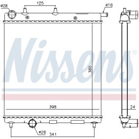 Kjøp Radiator, motorkjøling av NISSENS 694932 til den lave prisen 1115,91 NOK
