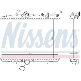 Achetez des Radiateur du moteur NISSENS 695236 à prix pour 108,35 €