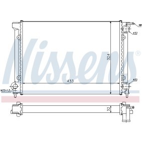 Achetez des Radiateur du moteur NISSENS 699406 à prix pour 60,67 €